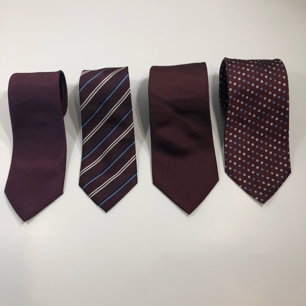 Asstd vintage Red ties 4x
